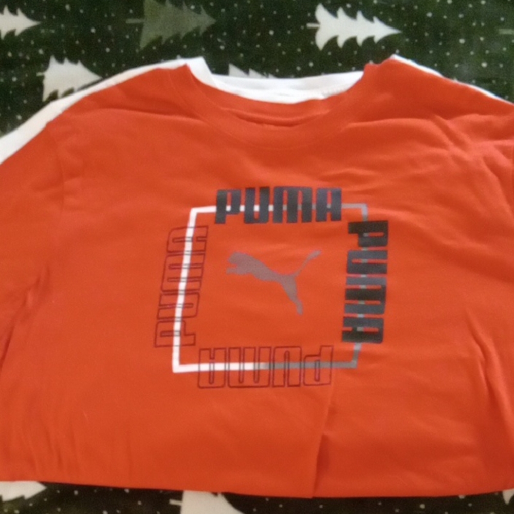 Puma Kids Red Graphic T-Shirt